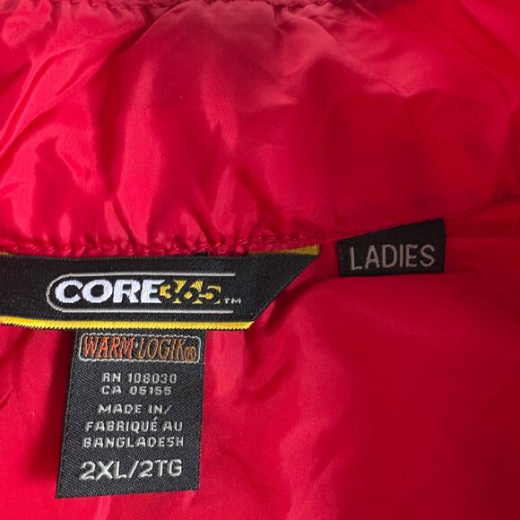 CORE 365 WarmLogic Quilted Jacket, Ladies 2XL, Classic Red - Picture 7 of 7